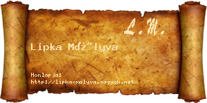 Lipka Mályva névjegykártya